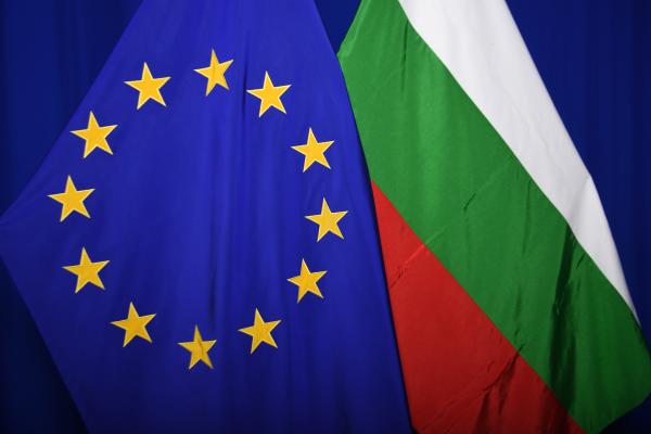 EU Member States flags alongside the European flag